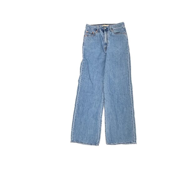 Levi's Denim - Levi's Ribcage Wide Leg Women's size 26 Medium Wash Blue Denim Jeans